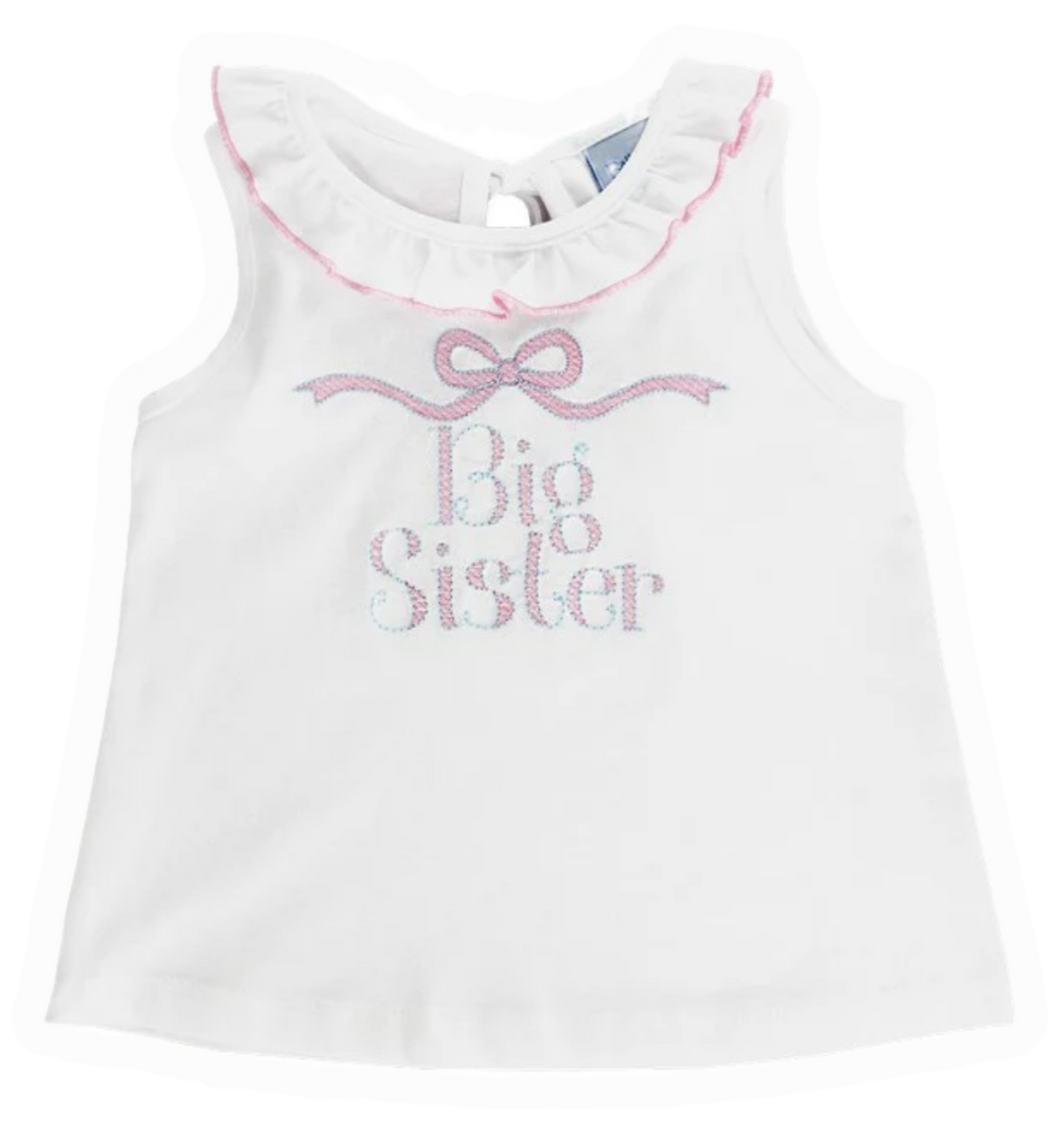 Embroidered Big Sister Shirt