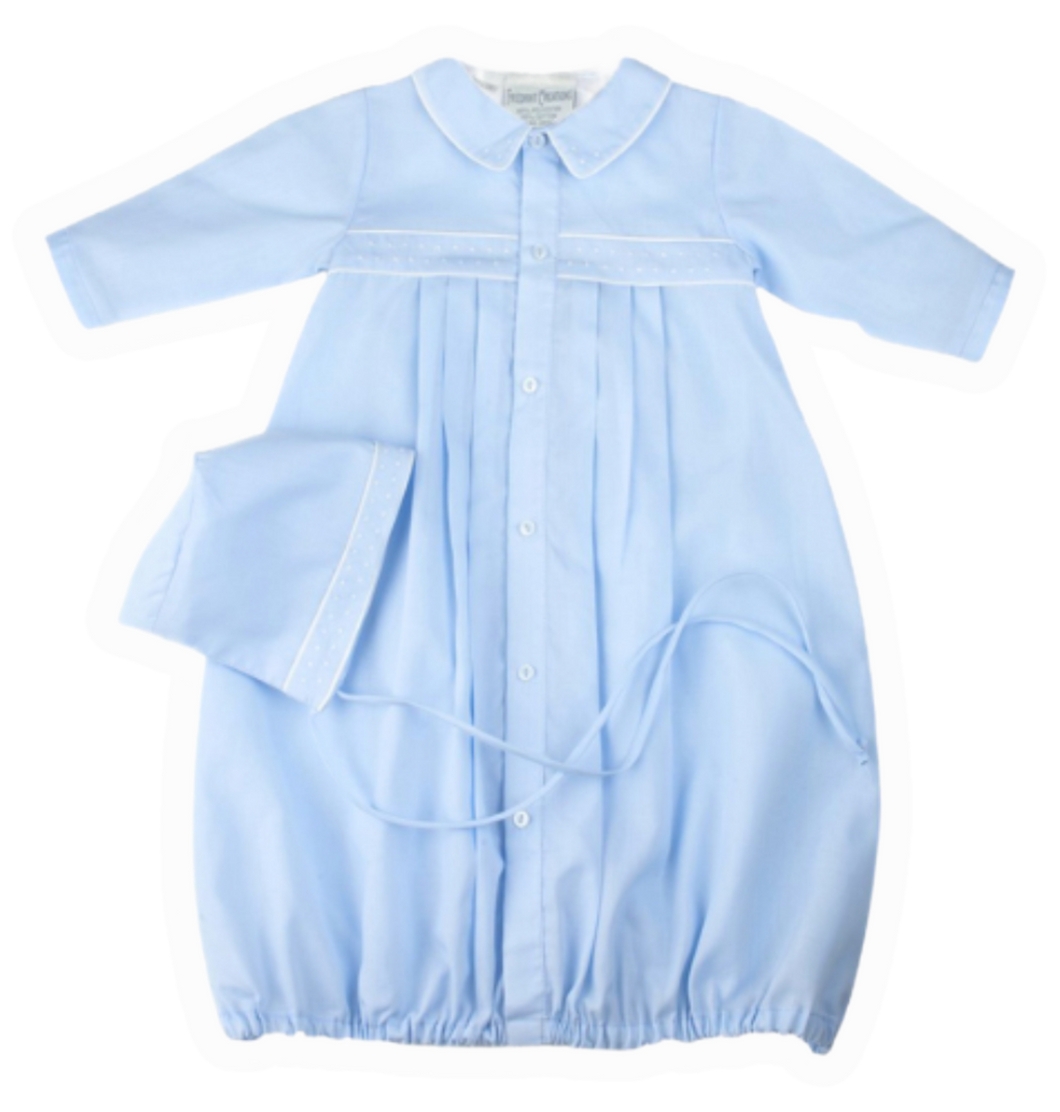 Boys Dot Emb Take Me Home Gown & Hat