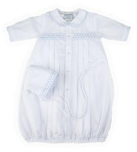 Boys Dot Emb Take Me Home Gown & Hat