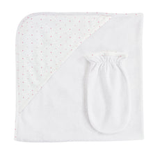 Load image into Gallery viewer, Dots Hooded Towel with Mitt
