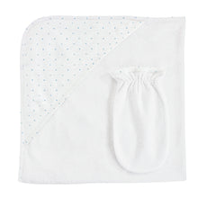 Load image into Gallery viewer, Dots Hooded Towel with Mitt
