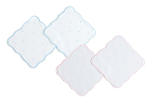 Emb Dot Wash Cloth Set