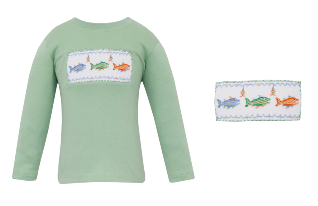 L/S Trouts Smocked Tee
