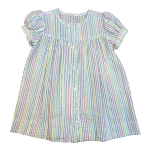 Clara Dress - Pastel Stripe