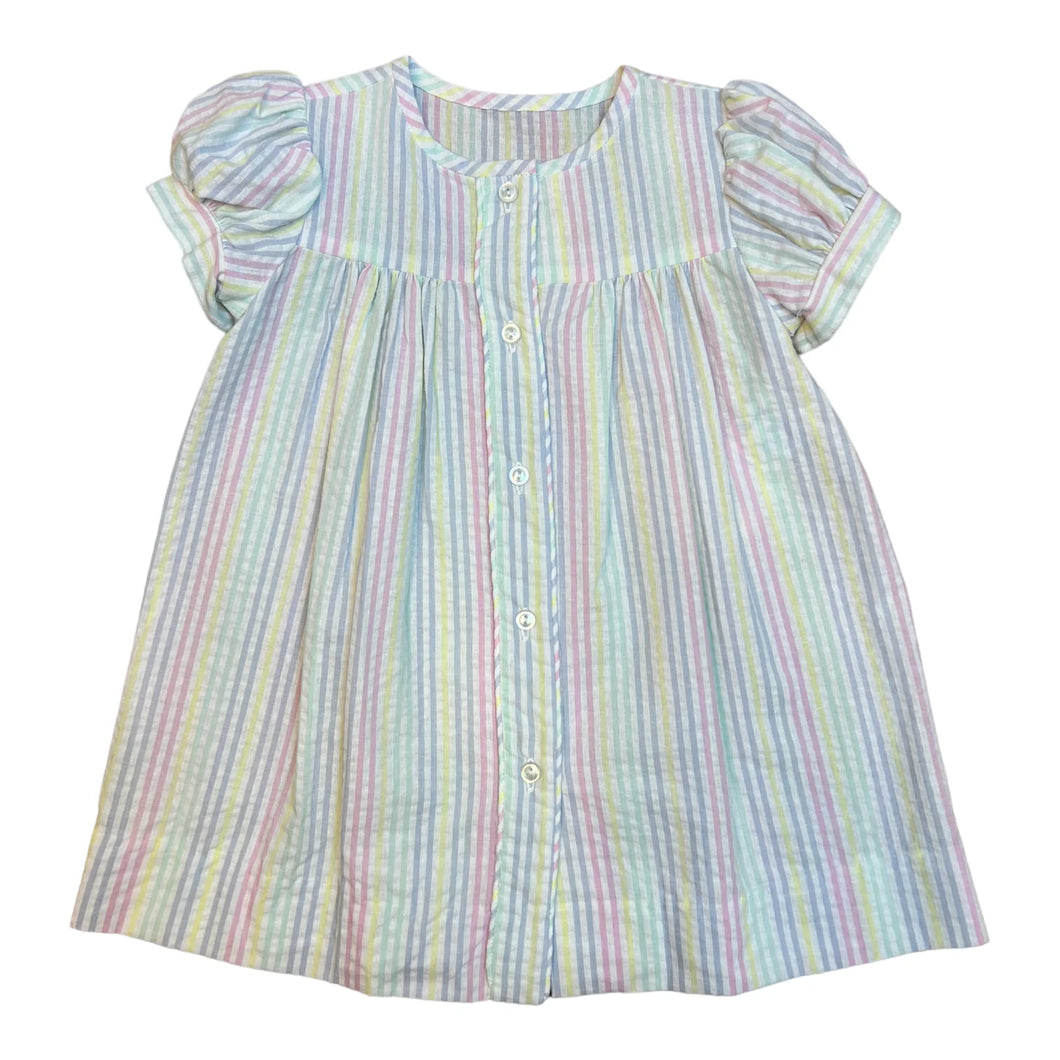Clara Dress - Pastel Stripe