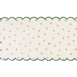 Table Runner - Let It Snow Scalloped