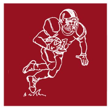 Collegiate Football Player Tee