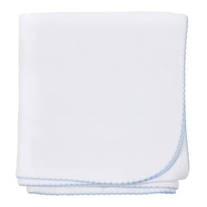Picot Trim Receiving Blanket