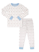 Load image into Gallery viewer, Sweet Pea PJ Set- Candy Cane
