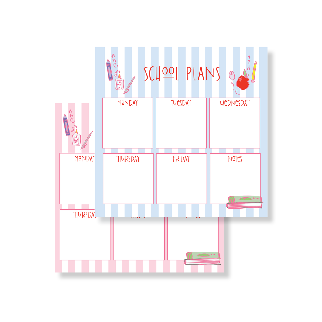 JUMBO School Plans Notepad