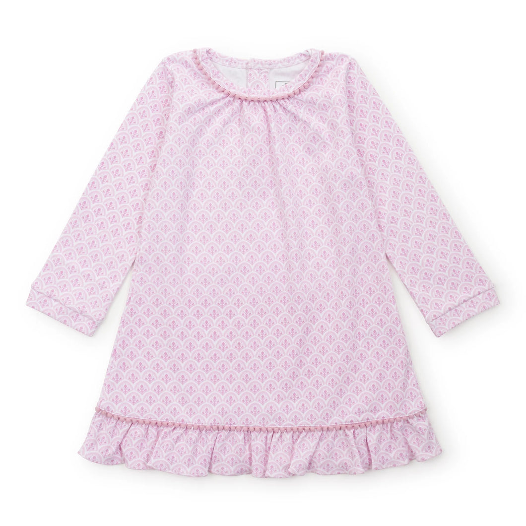 Carlin Dress - Scalloped in Pink