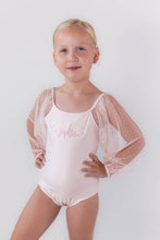 Load image into Gallery viewer, Mesh Long Sleeve Leotard - Pink Bliss

