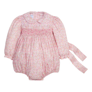 Smocked Charlotte Bubble - Oakleigh Floral