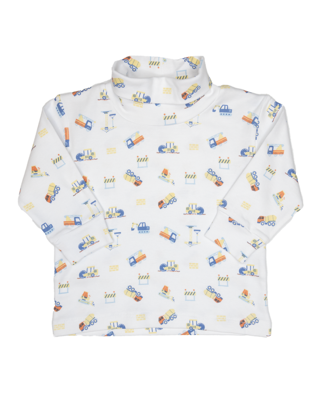 Construction Printed Turtleneck
