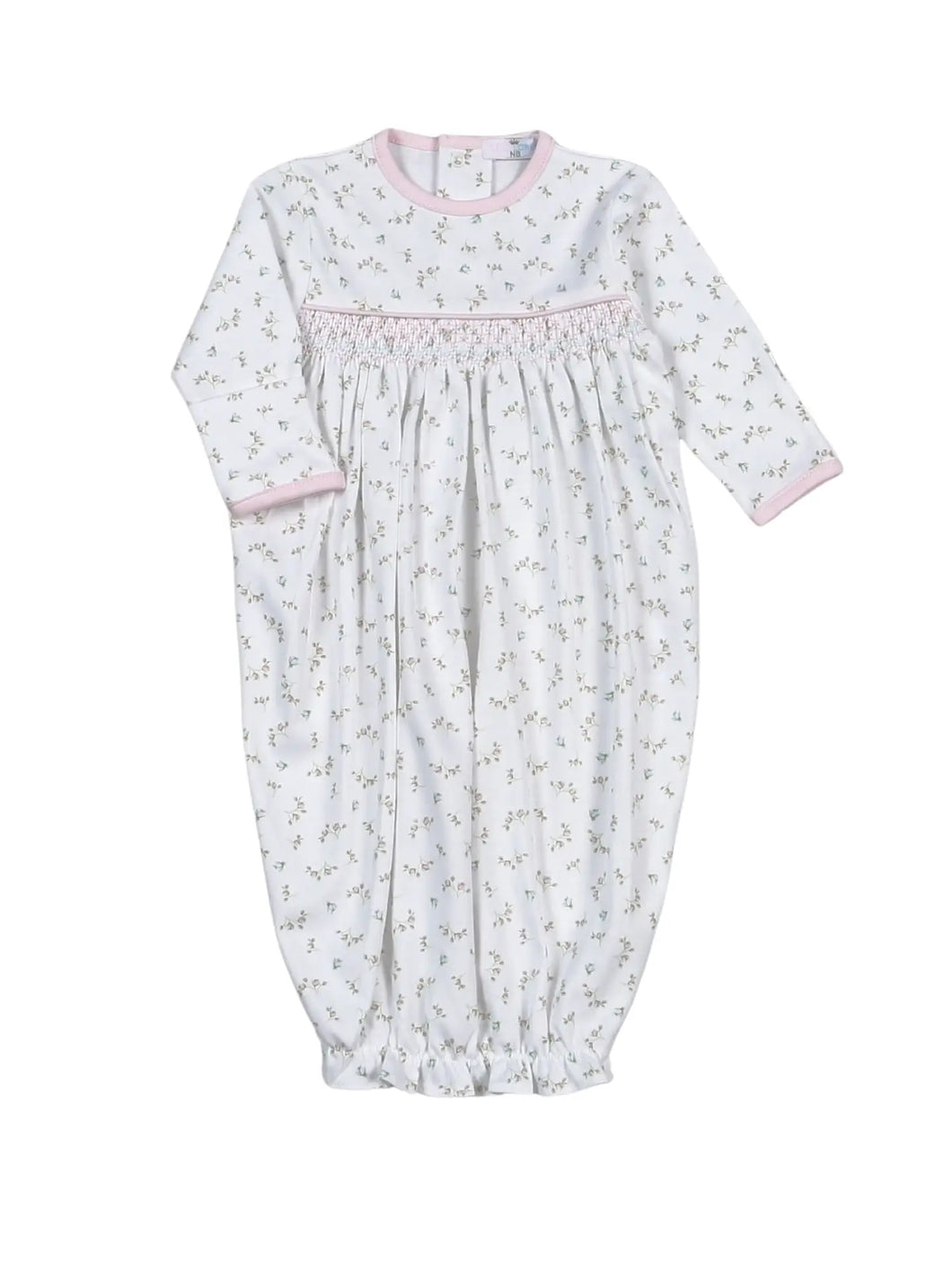 Bella Floral Smocked Yoke Gown