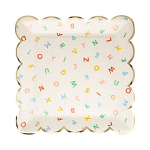 Load image into Gallery viewer, Scattered Alphabet Paper Plate
