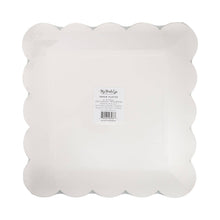 Load image into Gallery viewer, Polka Dot Scalloped Square Plate
