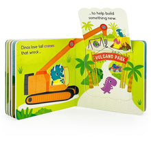 Load image into Gallery viewer, Dinos Love Diggers Lift-A-Flap Book
