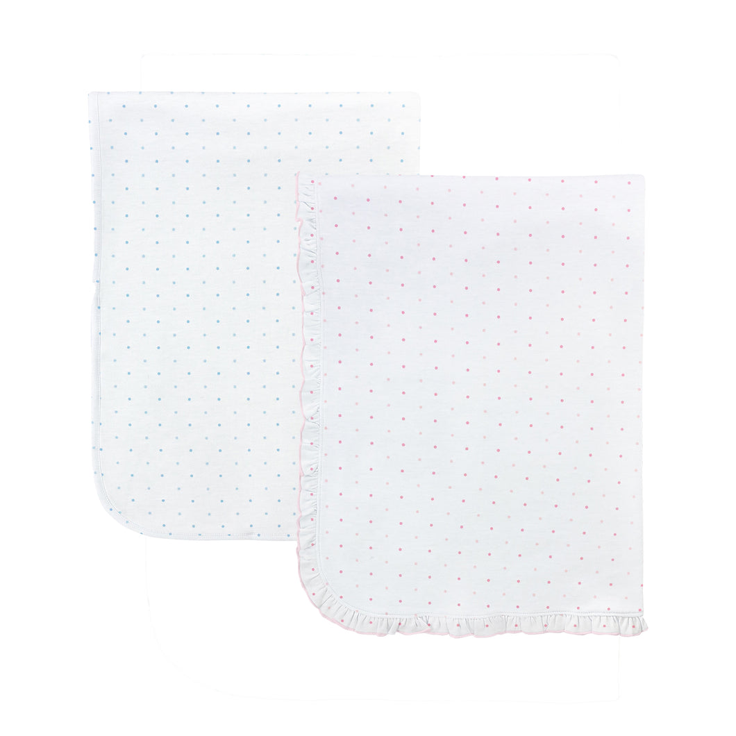 Dots Printed Receiving Blanket