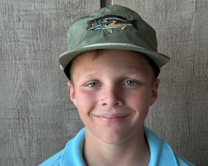 Large Mouth Bass Hat in Olive Green