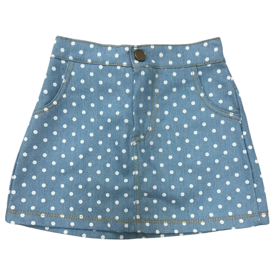 Denim Dot Skirt