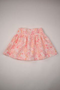 Flower Print Flannel Skirt