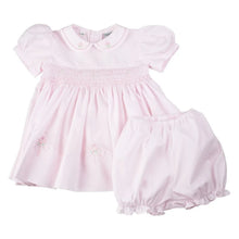 Load image into Gallery viewer, Flower Smocked Collared Dress
