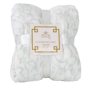 Delilah Blue Bunny Throw Blanket