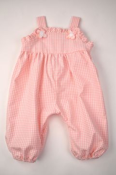 Flower Emb Flannel Romper