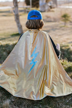 Load image into Gallery viewer, Blue Lightning Holo Reversible Cape

