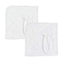 Load image into Gallery viewer, Dots Hooded Towel with Mitt
