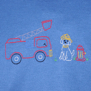 Houston Shirt - Dog w/ Firetruck