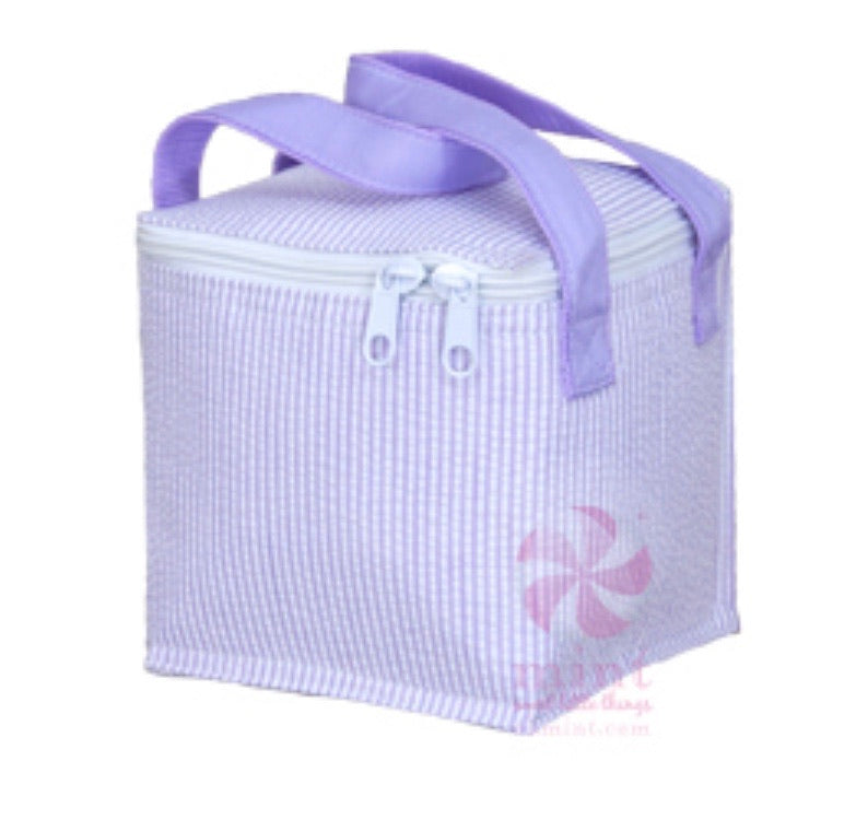 Lilac Seersucker Snack Square