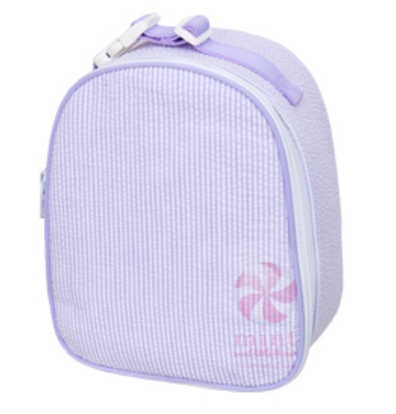 Lilac Seersucker Gumdrop Lunch Box