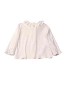 Ruffle Collar Blouse - Ivory