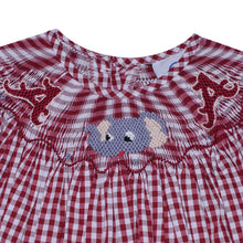 Load image into Gallery viewer, Smocked Girl Collegiate Bubble Alabama
