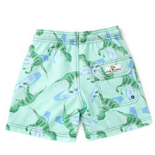 Load image into Gallery viewer, Surfin Dino Boys Swim Trunks
