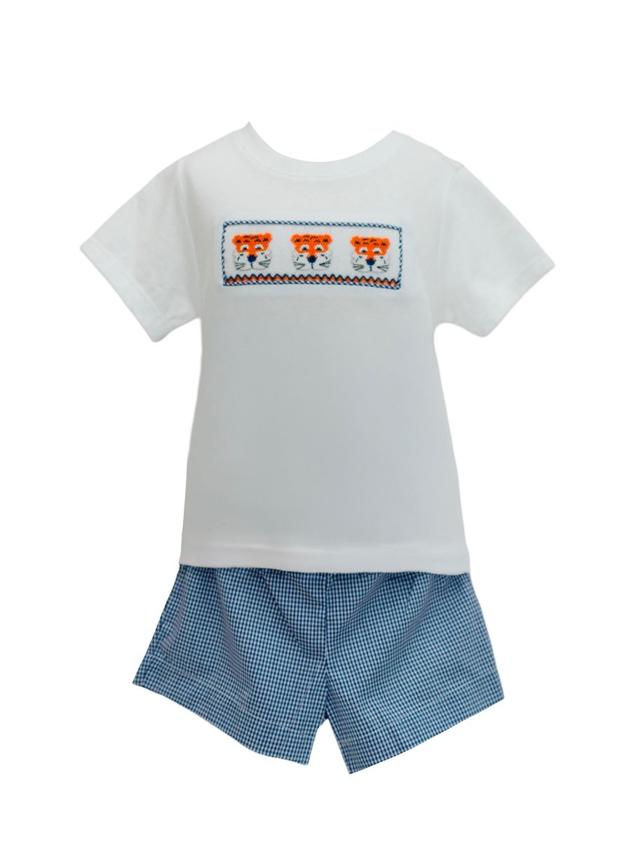 War Eagle Boy Smocked Short Set