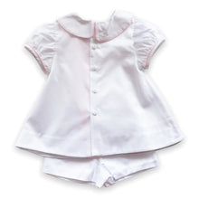 Load image into Gallery viewer, Louise White/Pink Short Set
