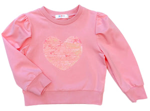L/S Sequin Heart Top