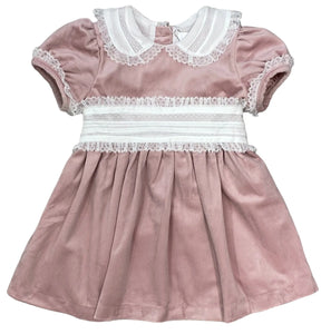 Velvet Scarlet Dress w/ Lace