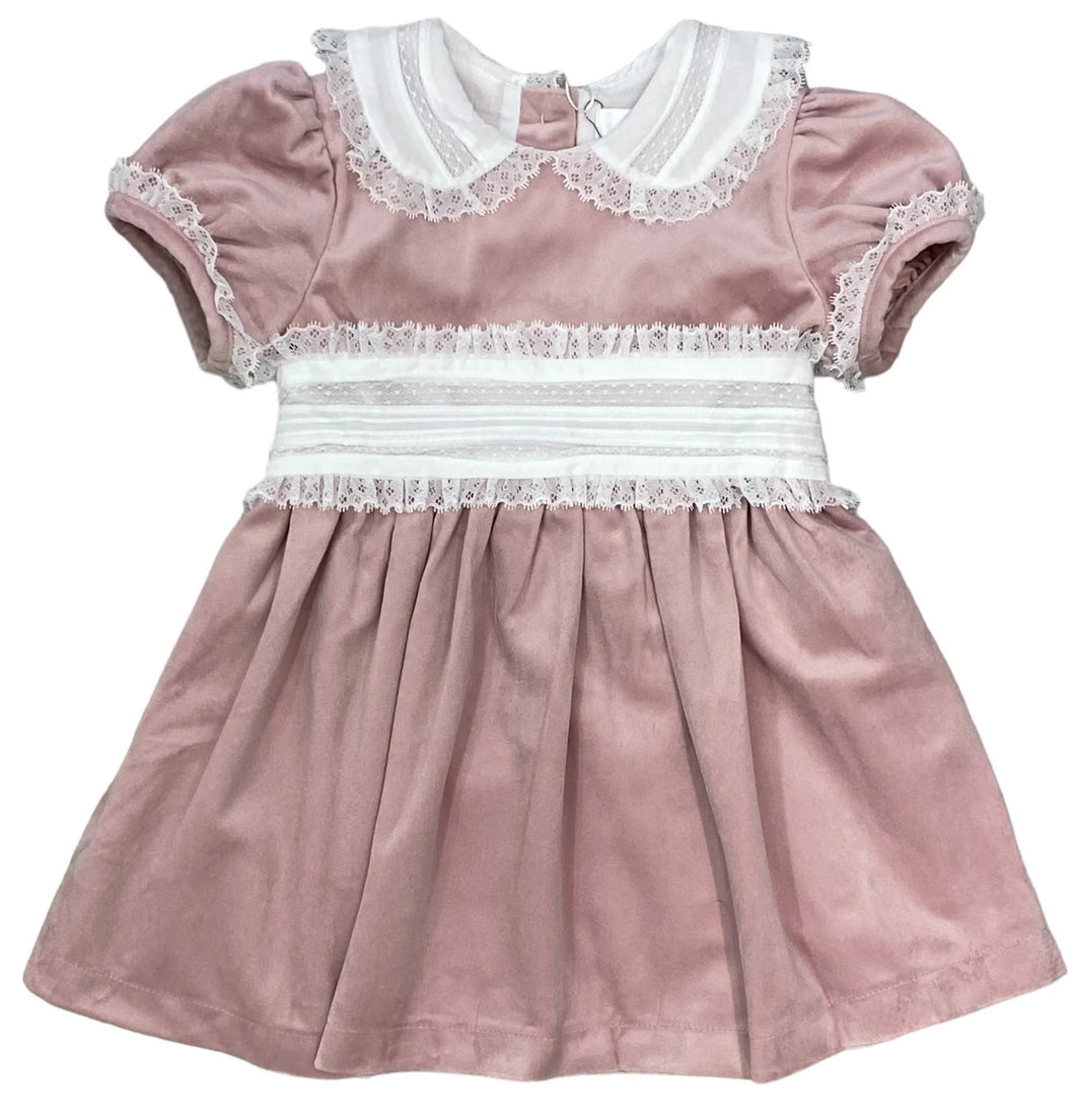 Velvet Scarlet Dress w/ Lace