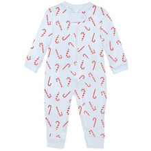 Load image into Gallery viewer, Candy Canes Zip-Up Jammies

