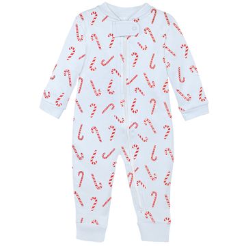 Candy Canes Zip-Up Jammies