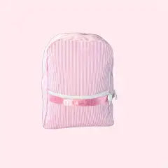 Glossy Preppy Stripe Small Backpack