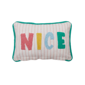 Naughty/Nice Reversible Pillow