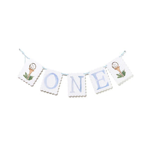 ONE Birthday Banner - Golf