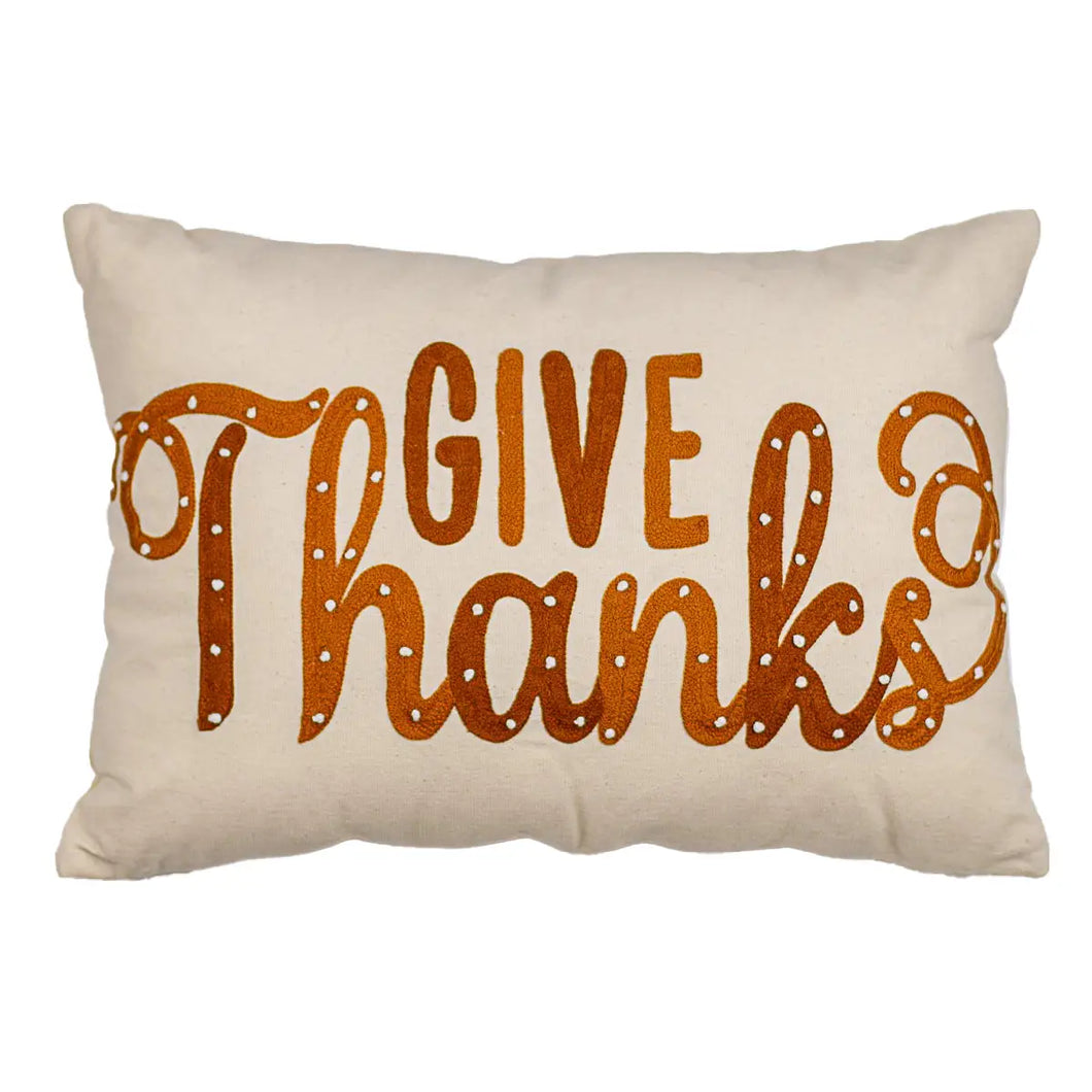 Give Thanks Pillow