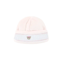 Load image into Gallery viewer, Love Teddy Smocked Velour Hat
