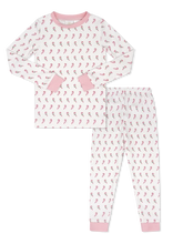 Load image into Gallery viewer, Sweet Pea PJ Set- Candy Cane
